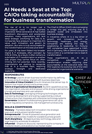 POV - AI Needs a Seat at the Top: CAIOs taking accountability for business transformation